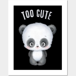 Smart Cookie I'm Cute and I know it Sweet little panda cute baby outfit Posters and Art